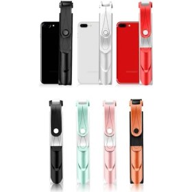 Resim Sunlink Geri Çekilebilir El Tripod Selfie Stick Bluetooth Uzatılabilir Monopod Selfie Stick Tripod Iphone Samsung Huawei Xiaomi Için (Yurt Dışından) 