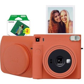 Resim Fujifilm Instax SQ1 Terracotta Fotoğraf Makinesi Turuncu + Film Seti 4 