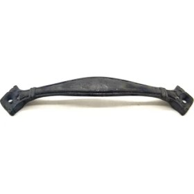 Resim Antika Tarz Dekoratif Pirinç Deste Mobilya Kulbu - 27X155 Mm, Oksit ( Lisinya ) 