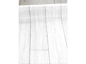 Resim 200 cm x 100 cm Parke Desen Zemin Muşambası ( Beyaz ) 