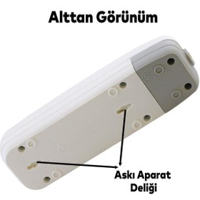 Resim Badem10 3'lü Grup Priz Anahtarsız Kablosuz Başlık Klemensli Üçlü Piriz 