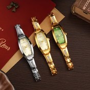 Resim Moda Kuarç Hareketli Çelik Bileklik - Küçük, Oval, İğne Gösterge, Kablosuz Yok, Düğme Pil Kullanır 