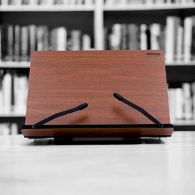 Resim İsfahanTA Kitap Okuma Standı Masaüstü Ahşap Kuran Rahlesi Tablet Tutucu 