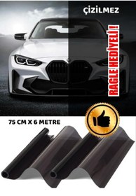 Resim PRESTİJ FOLYO Cam Filmi Siyah Çizilmez Koyu Ton 75 Cm X 5 Metre 