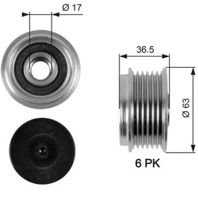 Resim GATES OAP7051 Alternator Kasnagi 5M5Q10344AA 