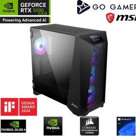 Resim Msı Prospect PS24 / Amd Ryzen 9 9950X3D / X870 / 256GB Ddr5 5600MHZ Ram / RTX5090 32GB / 4tb 14800-14000MB-SN Nvme Gen5 SSD / 360MM Sıvı Soğutma / Windows 11 Pro Workstation Masaüstü Bilgisayar 