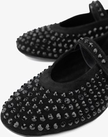 Resim Valmenti Ares Kadın Siyah Süet Hakiki Deri Babet 312 8032 Bn Ayk Y24 Sıyah 