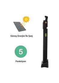 Resim Go İthalat 5 Fonksiyonlu Güneş Enerjisi İle Şarj Olabilen 48 Ledli Işıldak,aydınlatma Pr-3838 