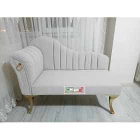 Resim AldaGelsin Yeni Model Ultra Lüks Alda Çizgili Josefin Bench Puf Berjer 130 cm 