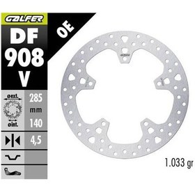 Resim Bmw R 1300 Gs Adventure Arka Fren Diski 285 Mm 2024 Sonrası Galfer Yuvarlak Sabit Disk 