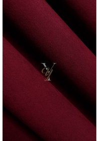 Resim Petek Fon Perde V-1043 Bordo Bordo 