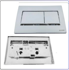 Resim VitrA 437020YP Kumanda Paneli Grup Parlak Krom Norm (Ön Kısım) 