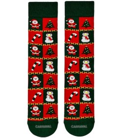 Resim Carnaval Socks Çoklu Yılbaşı Temalı Renkli Soket Çorap Renkli 