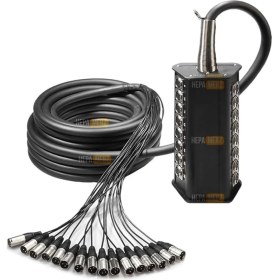 Resim CetKing Merz STAGE-16C-20M 16 Kanal 20 Metre Multicore Kablolu Hazır Stage Box 
