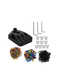 Resim Ulzyvf Dövme Aksesuarları Seti: Şeffaf Kupa + Renk Tutucu + İğne Yastığı + Lastik Bant + Amortisör + Anahtar 