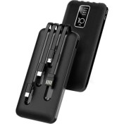 Resim Robor R711 Taşınabilir 10.000 mAh Powerbank - Entegre Çoklu Kablo ve LED Gösterge 