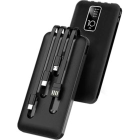 Resim Robor R711 Taşınabilir 10.000 mAh Powerbank - Entegre Çoklu Kablo ve LED Gösterge 