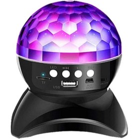 Resim BLUE İNTER Dönen Işıklı Disko Topu Mp3 Usb Çalar Bluetooth Hoparlör L-740 