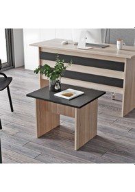 Resim Robinhome Verona B Ofis Sehpası Meşe Siyah 