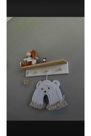 Resim EMTA Beyaz Naturel Askılık Raf 40*8*8cm 