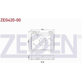 Resim Mercedes S Serısı W140 S 320 91-98 / S Serısı W140 S 300 91-98 Ön Fren Balatası Ikb-2-113-0 