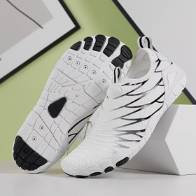 Resim Erkek ve Kadın Hafif Nefes Su Ayakkabıları - Hızlı Kuruyan, Kaymaz, Kayma Önleyici Plaj, Yürüyüş ve Açık Hava Maceraları için Aqua Çorapları, Plaj Ayakkabıları 