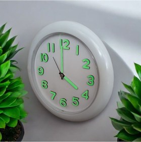 Resim Fosforlu Duvar Saati Karanlıkta Parlayan Fosforlu Şimşek Küpe Set 