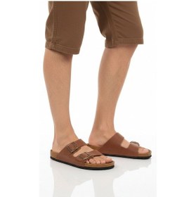 Resim Pierre Cardin Taba Çift Bantlı Hafif Günlük Erkek Terlik Pc-7543 M Taba 