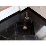 Resim Granit Eviye-Siyah RENK-54X44 Tek Gözlü Mutfak Eviyesi 