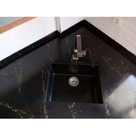 Resim Granit Eviye-Siyah RENK-54X44 Tek Gözlü Mutfak Eviyesi 