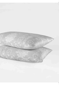 Resim Yastık Kılıfı 2 Li Saten Zarif Dokunuş Baskılı V2 