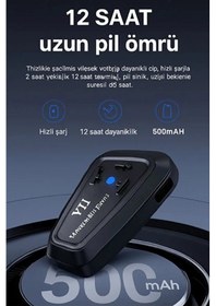 Resim Y11 Bluetooth Kulaklık Mikrofonlu Motosiklet Kulaklığı İntercom Bt 5.3 