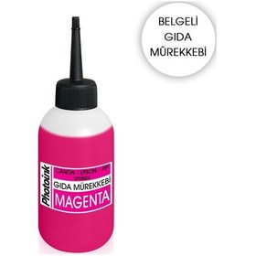 Resim Canon / Hp Uyumlu 100 Ml. Kırmızı Gıda Mürekkebi 