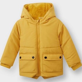 Resim DeFacto Erkek Bebek Pelüş Astarlı Su itici Kumaş Detay Kapüşonlu Şişme Mont C7761A524WNYL74 