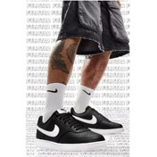 Resim Nike Court Vision Lo Nn Black Sneaker Günlük Erkek Spor Ayakkabı Siyah Beyaz Siyah 
