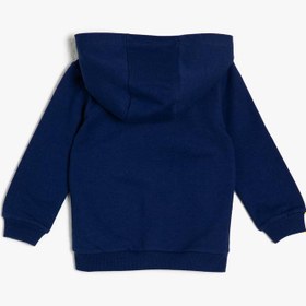 Resim Erkek Bebek Fermuar Detaylı Sweatshirt 
