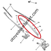 Resim Peugeot 308 (2022-2025) Ön Cam Sol Silecek Kolu (Orijinal) 