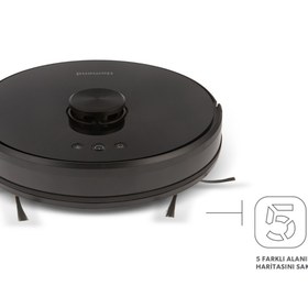 Resim HOMEND Alex Laser 1282h Moplu Ve Haritalamalı Akıllı Robot Süpürge 2023 Model Siyah 