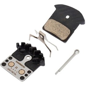 Resim Shimano Deore Xt Slx Xtr Uyumlu Metal Disk Fren Balatası J04c-mf Icetech Kutusuz Ibpj04cmfbs Siyah 