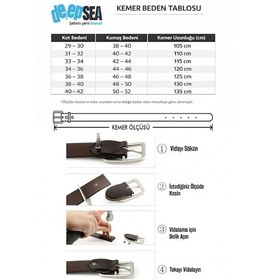 Resim Deepsea Erkek Lacivert Düz Sade Suni Deri Kemer Günlük & Spor Kemer 2602658 Lacivert 