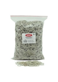 Resim Ekoset Kauçuk Paket Ambalaj Toka Para Lastiği 40Mm Beyaz 1Kg 