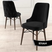 Resim Canisa Concept Araz Serisi Babyface Ithal Kumaş Sandalye Ceviz Gürgen Ayaklı 1 Adet Sandalye 