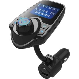 Resim Hello T10 LED Ekranlı Usb-Aux-Sd-Bluetooth Destekli 2.1A Fm Transmitter (5131) 