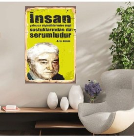 Resim Ahşap Retro Mdf Poster , Komik Sözler , Duvar Yazıları , Manzara , Tarih , Edebiyat - Tbl0428 