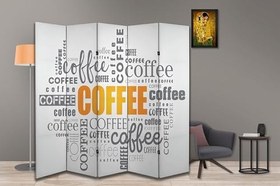 Resim Kafe Tasarımlı Özel Tasarım Paravan Room Divider 180 x 200 cm 