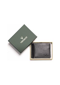 Resim Black Cüzdan & Kartlık Erkek 1701 Vergelio Purse Matte Crystal Wallet Card Holder Siyah 