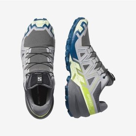 Resim Salomon 478109 Speedcross 6 Castlerock/lime Cream/poseidon Erkek Outdoor Ayakkabı Gri 