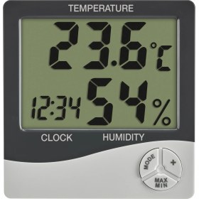 Resim TFA Dostmann (Alman Markası) Dijital Termometre, Nem Ölçer, Masa Saati (Alarm ve Tarih İçerir) Thermo-Higrometre 30.5058.02 