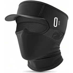 Resim Tenfowee Yaz Bisiklet Başlığı - Nefes Alabilir Buz İpeği Maske, Güneş Koruma Şapkalı, Ter Emici, Hafif Ve Konforlu 