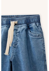 Resim Defacto Beli Lastikli Jean Pantolon Erkek Bebek G7555a526spnm39 Mavi-nm39 
